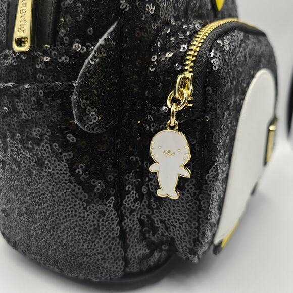 Loungefly Sanrio Hello Kitty and Friends Badtz Maru Sequins Mini Backpack Bag - Picture 9 of 16